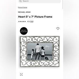 Michael Aram Heart 5x7 Frame